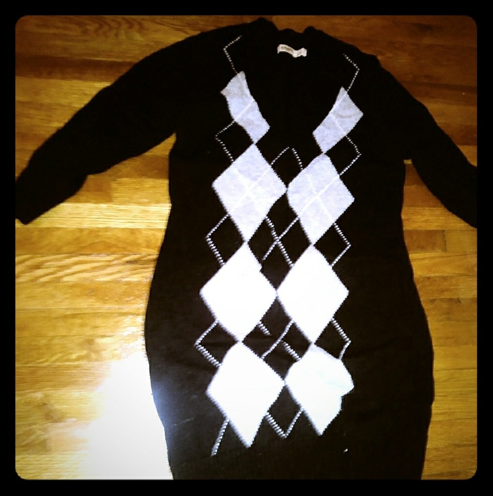 Argyle Sweater Dress